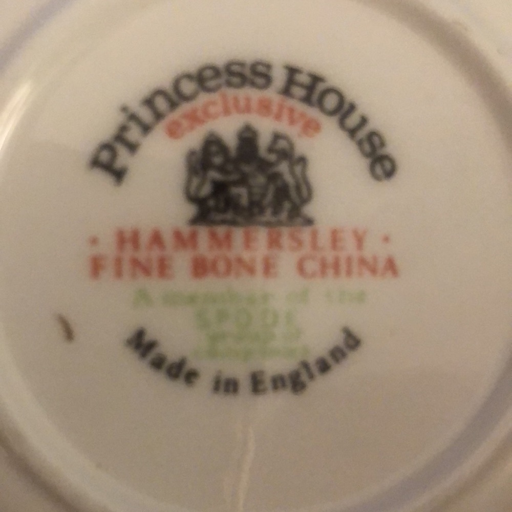 SET OF 4 FLORAL DISHES • PRINCESS HOUSE EXCLUSIVE • HAMMERSLEY FINE BONE CHINA - Picture 7 of 8